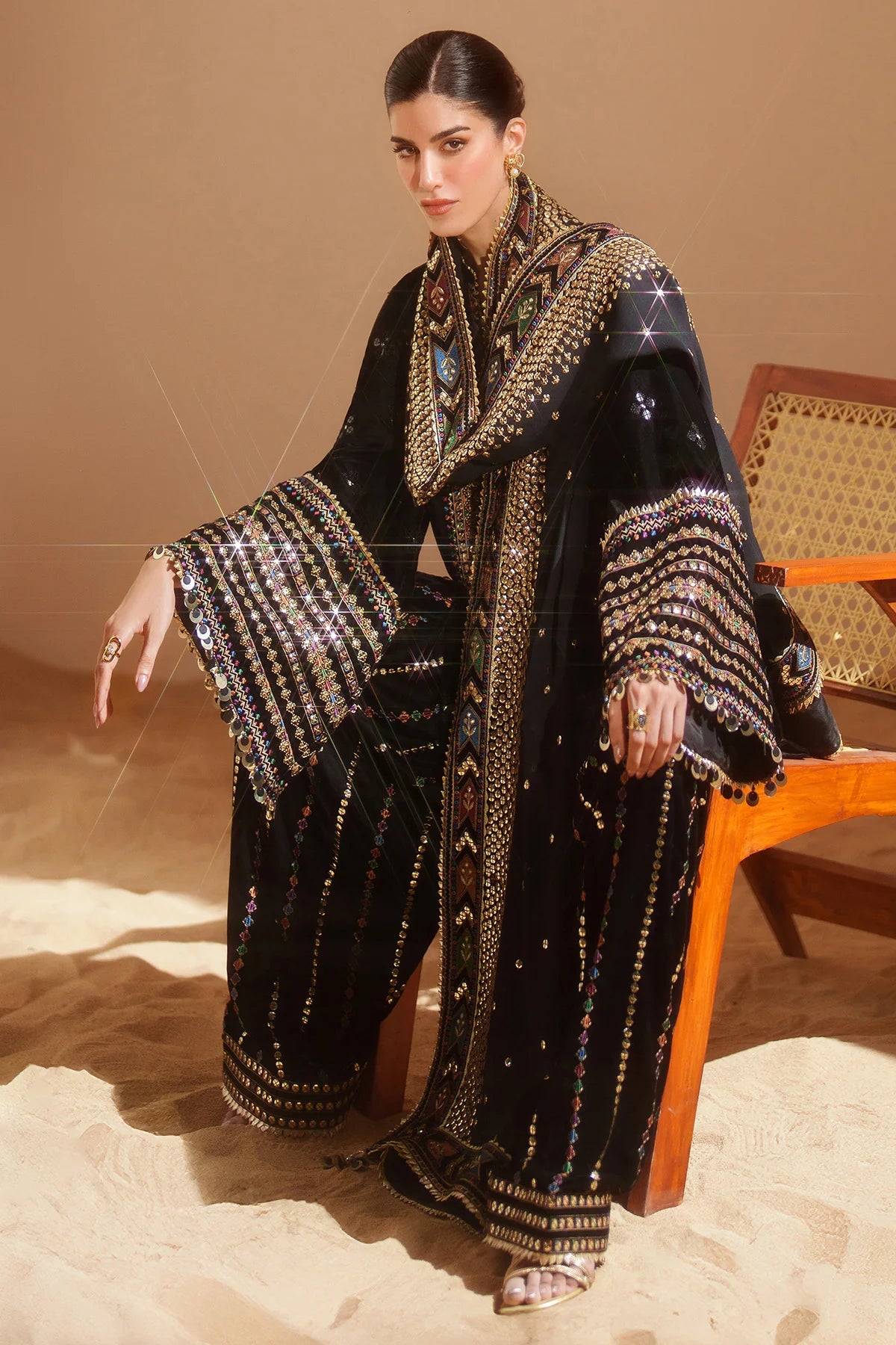 3pc Jazmin Velvet Embroidered Unstitched