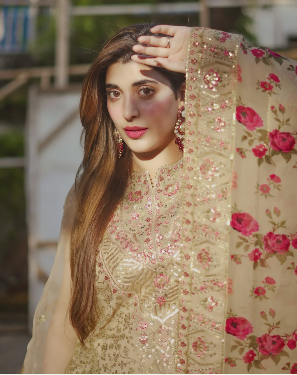 3pc Aneelas Luxury Organza Unstitched