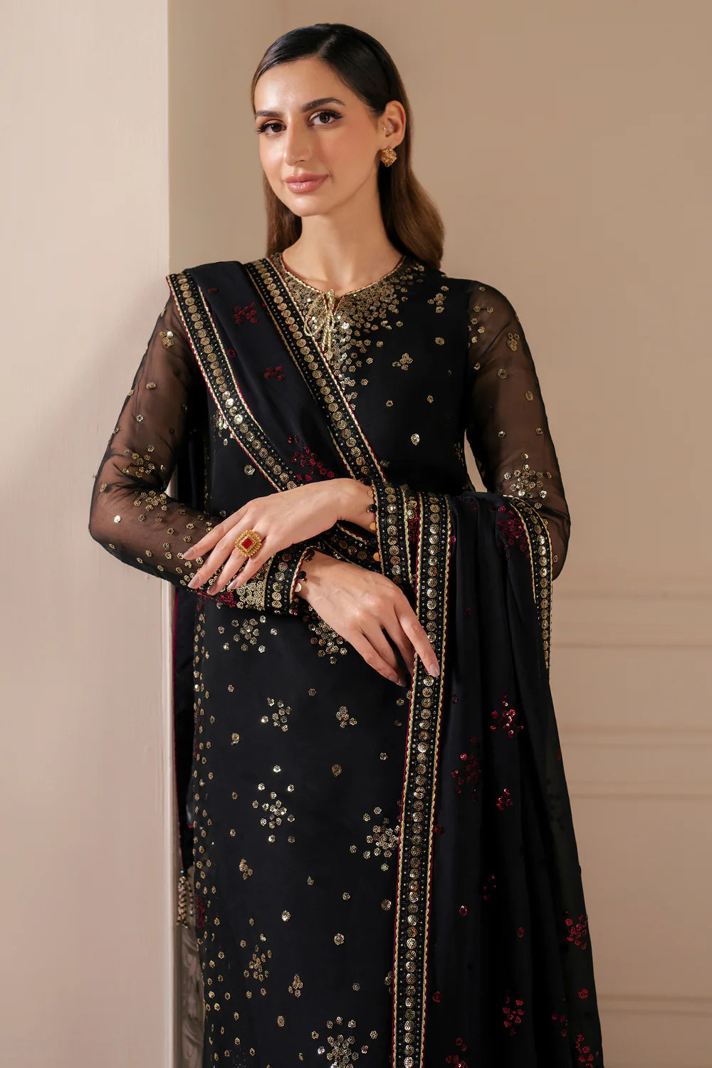 3pc Jazmin Chiffon Unstitched