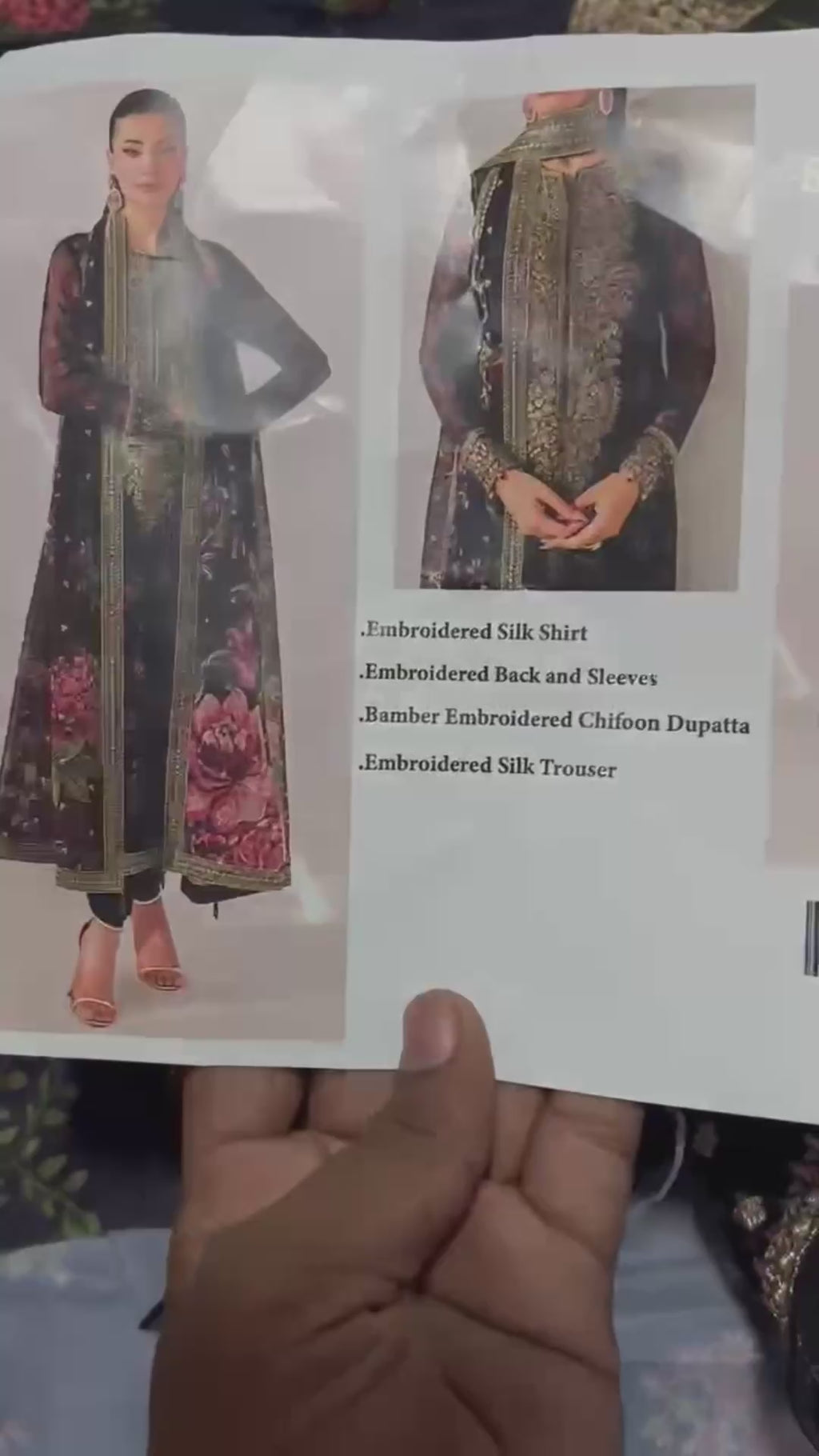 3pc Shrenz Silk Unstitched