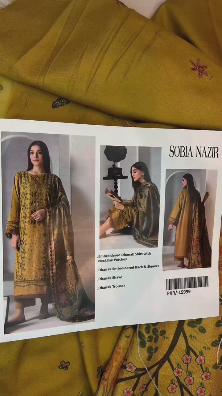 3pc Sobia Nazir Dhanak Unstitched